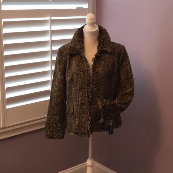 Fundamental Things. Jacket with faux fur trim. - Picture 3 of 8